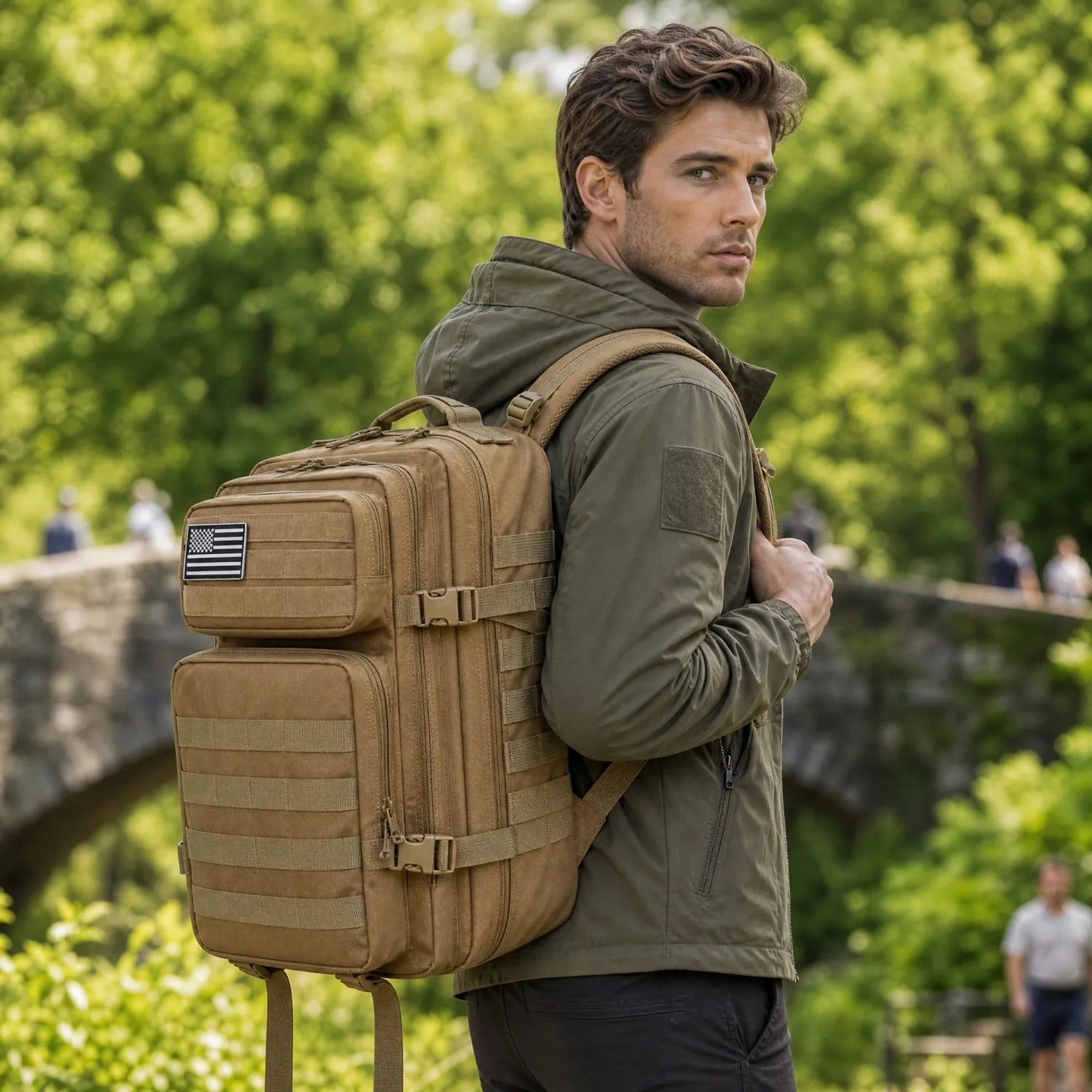 ReFire Gear Tactical Backpack With Molle Pockets For Travel Hiking