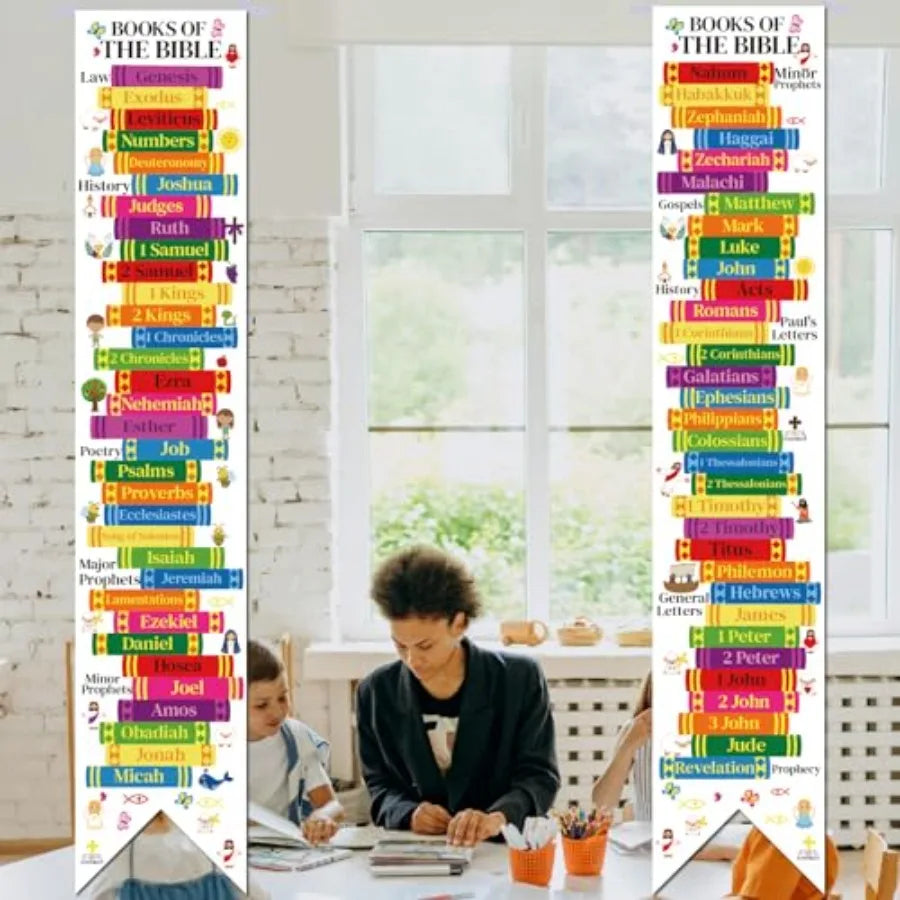 Three Piece Biblical Teaching Banners For Classroom Decor