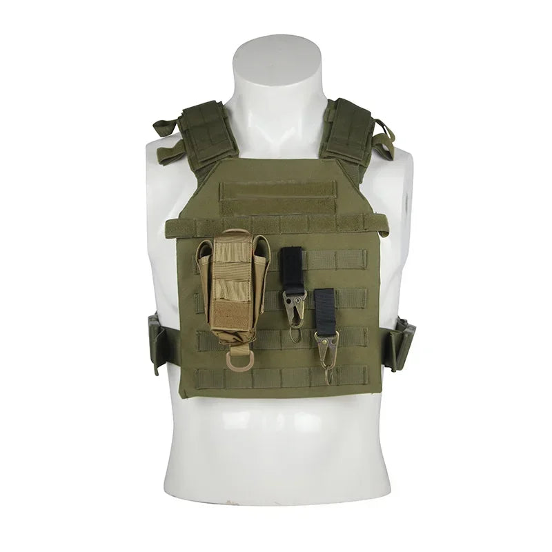 Durable Nylon Molle Plate Carrier Tactical Vest For Outdoor Training
