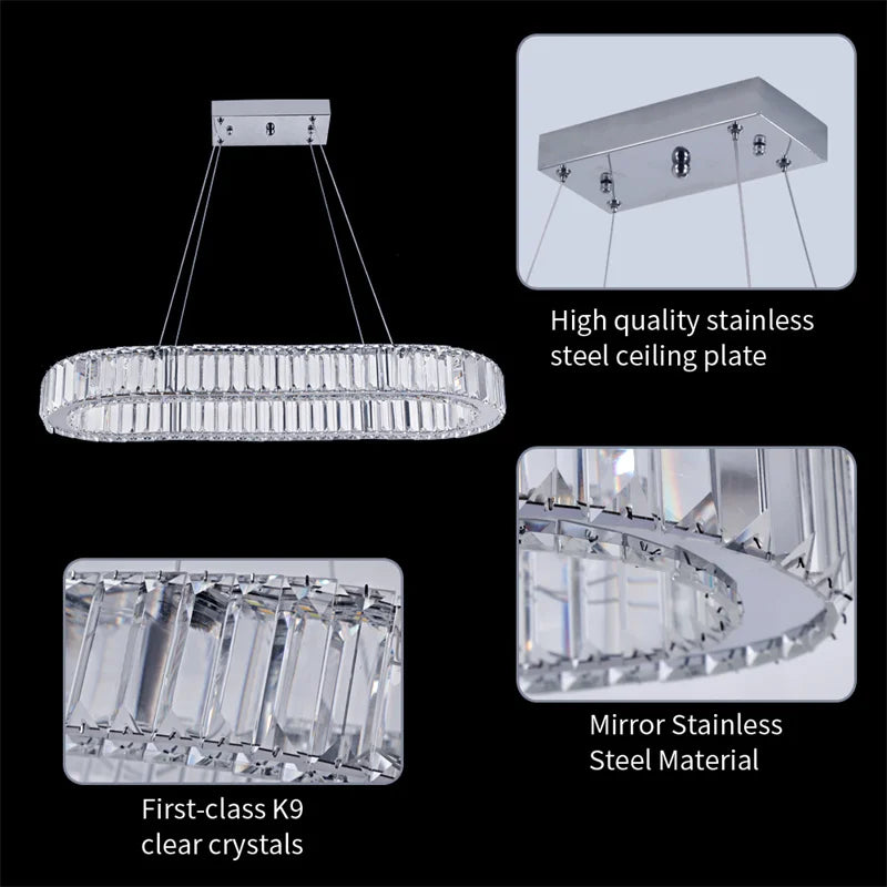 GreeLustr Oval Ring Led Ceiling Lamp For Living Room