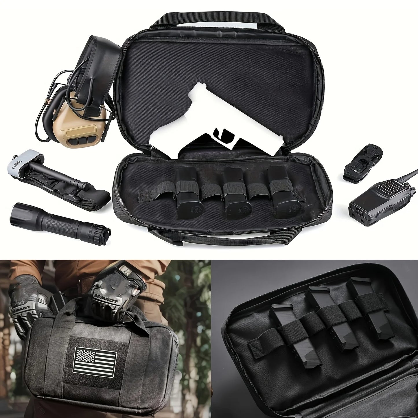 FZCSPEED Tactical Nylon Molle Admin Pouch For EDC Tool Storage