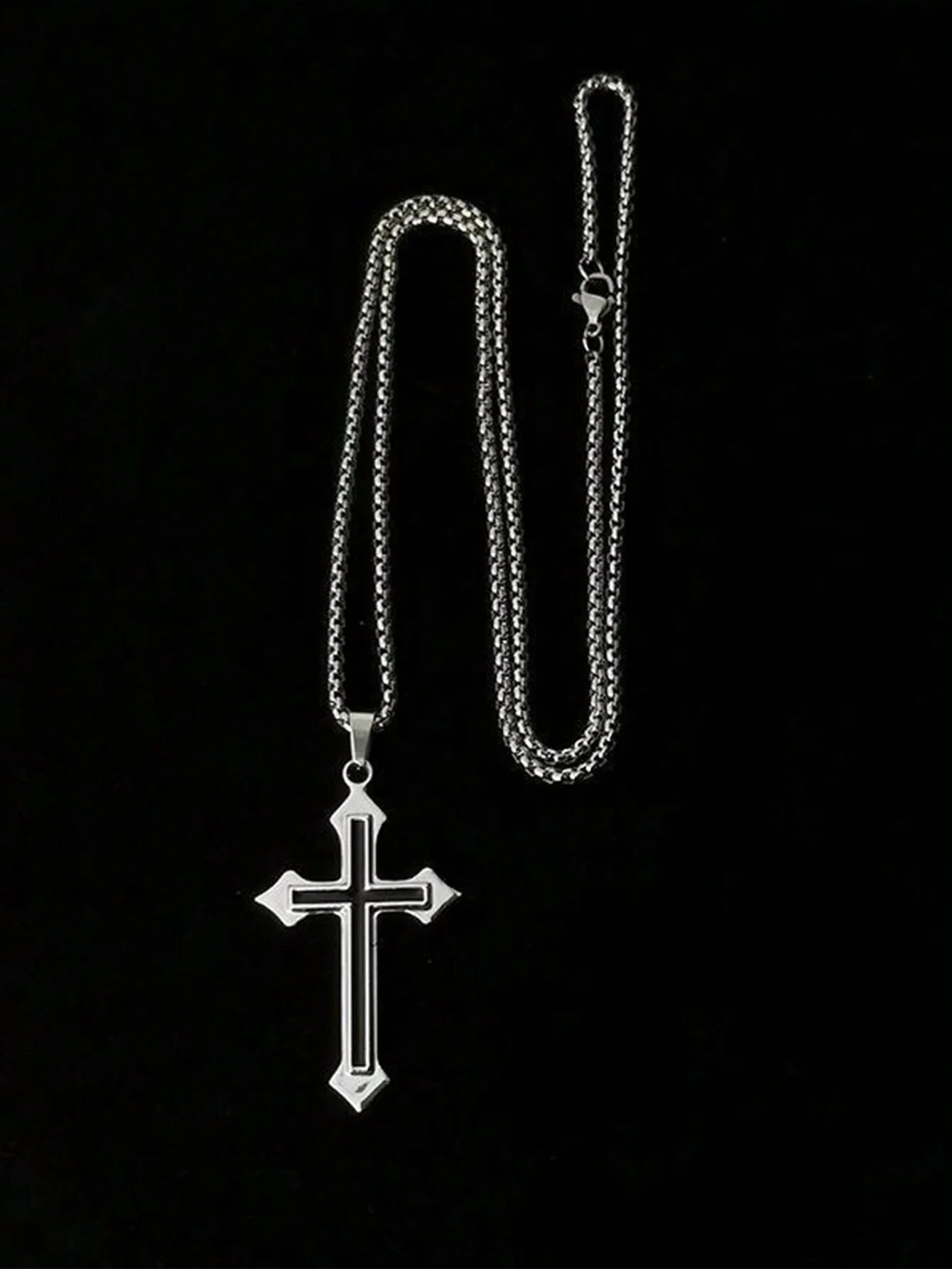 Stainless Steel Unisex Pendant Necklace For Hoodies And Daily Use