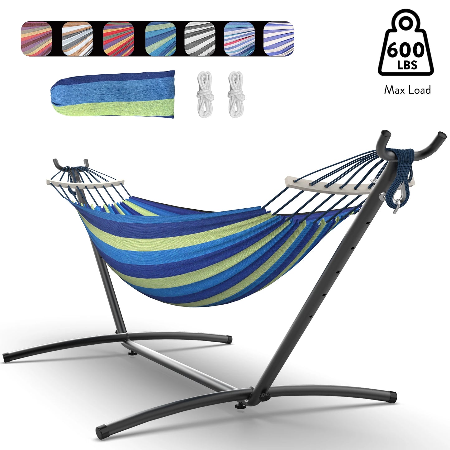 Gyroor Heavy Duty Adjustable Stand Hammock With Storage Bag