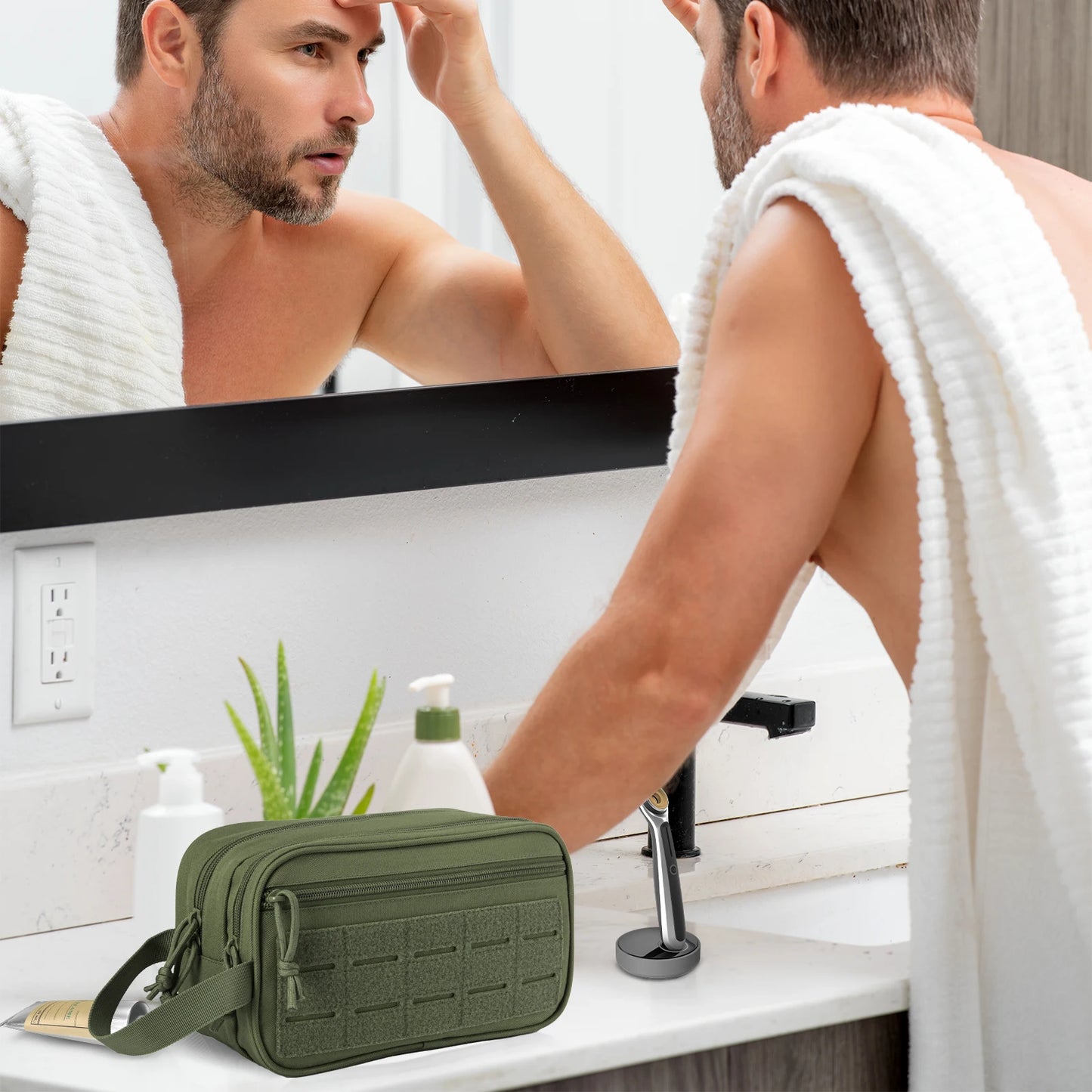 ReFire Gear Tactical Toiletry Bag Molle Travel Pouch