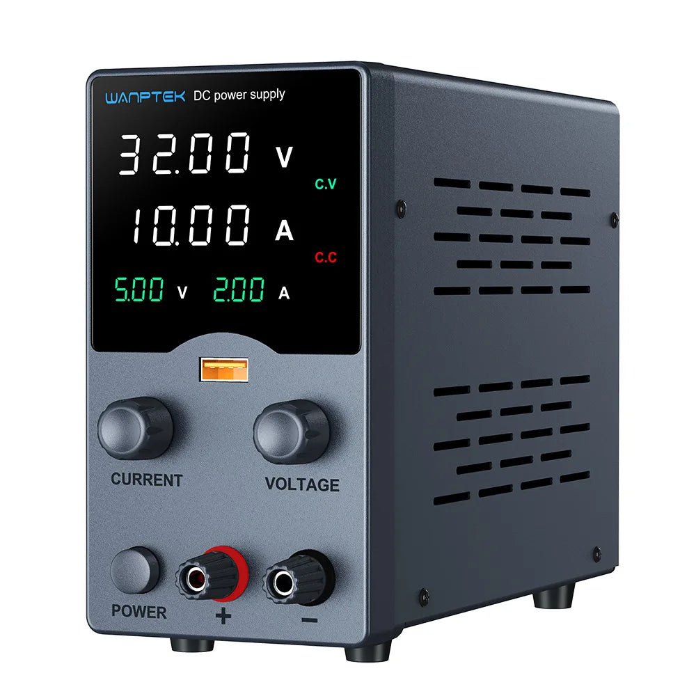 Wanptek Adjustable DC Power Supply 30V 10A Lab Bench Regulator