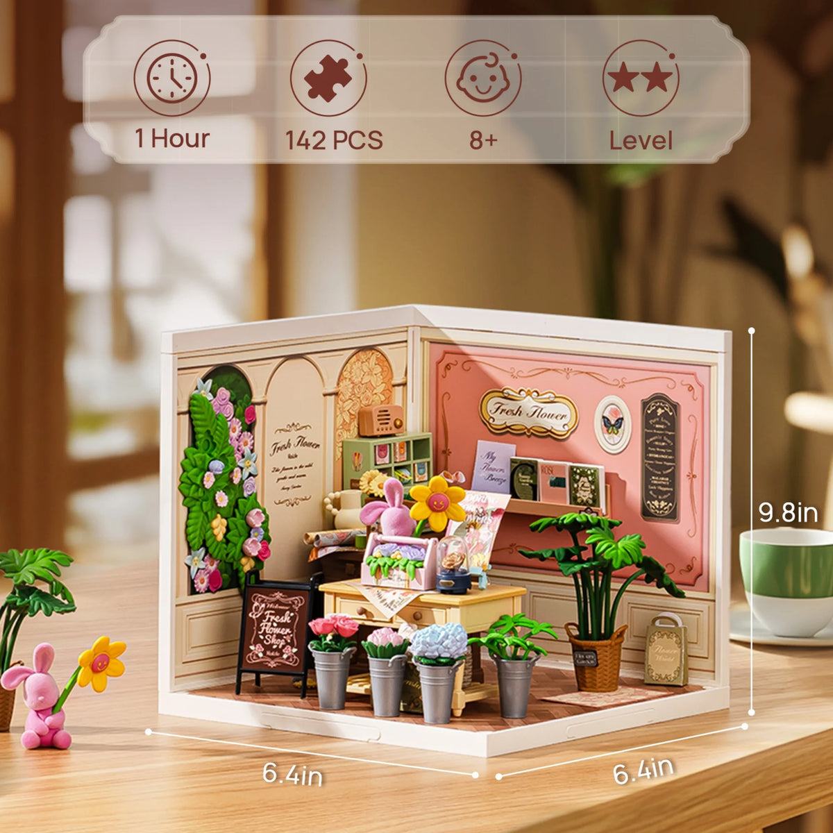 Rolife DIY Miniature Dollhouse Puzzle Kit With LED Light