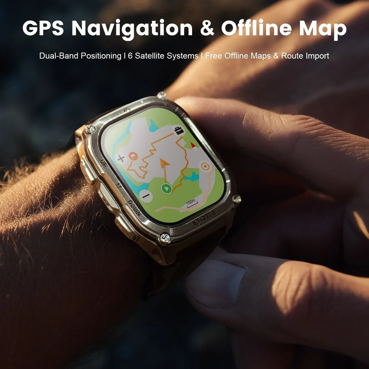 Kospet Tank M4 Smartwatch Featuring Durable Design And Health Tracking