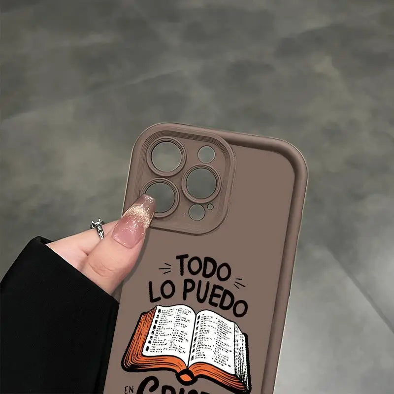 Durable Aesthetic Christian Bible Verse Shockproof Phone Case