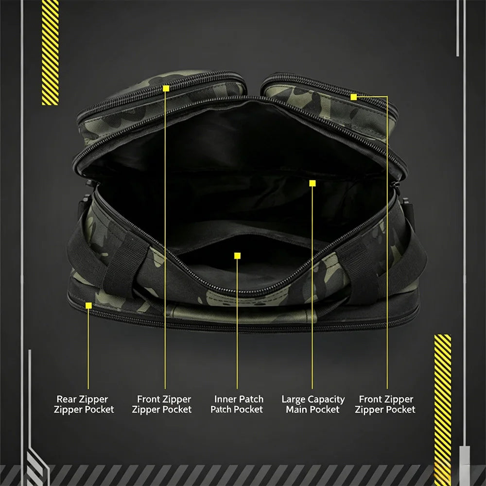 Tactical Nylon Crossbody Bag For Hiking And Camping Adventures