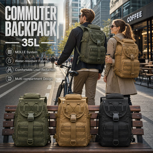 ReFire Gear Tactical Commuter Backpack With MOLLE Storage System