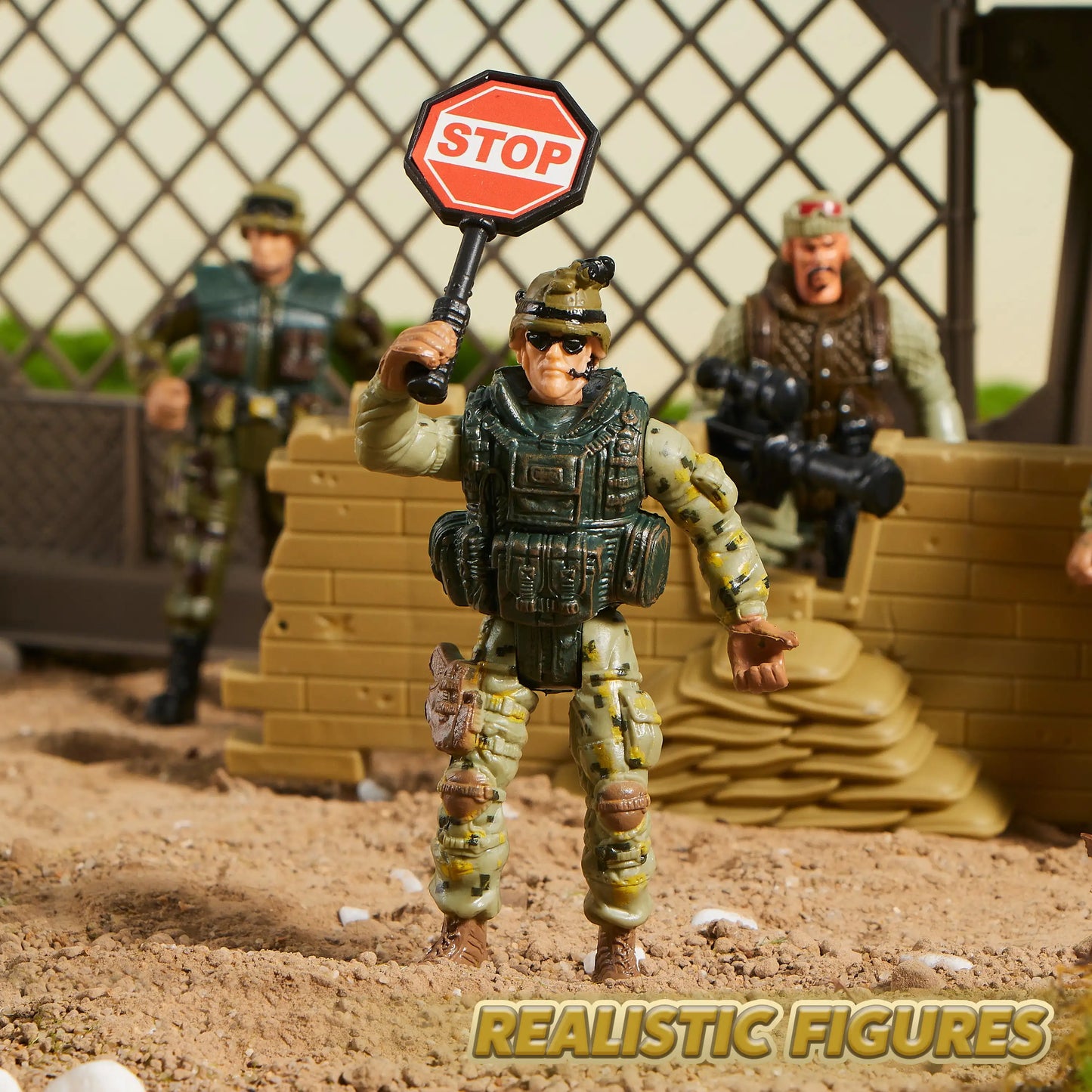 Joyfy Military Toy Soldiers Playset With SWAT Weapon Accessories