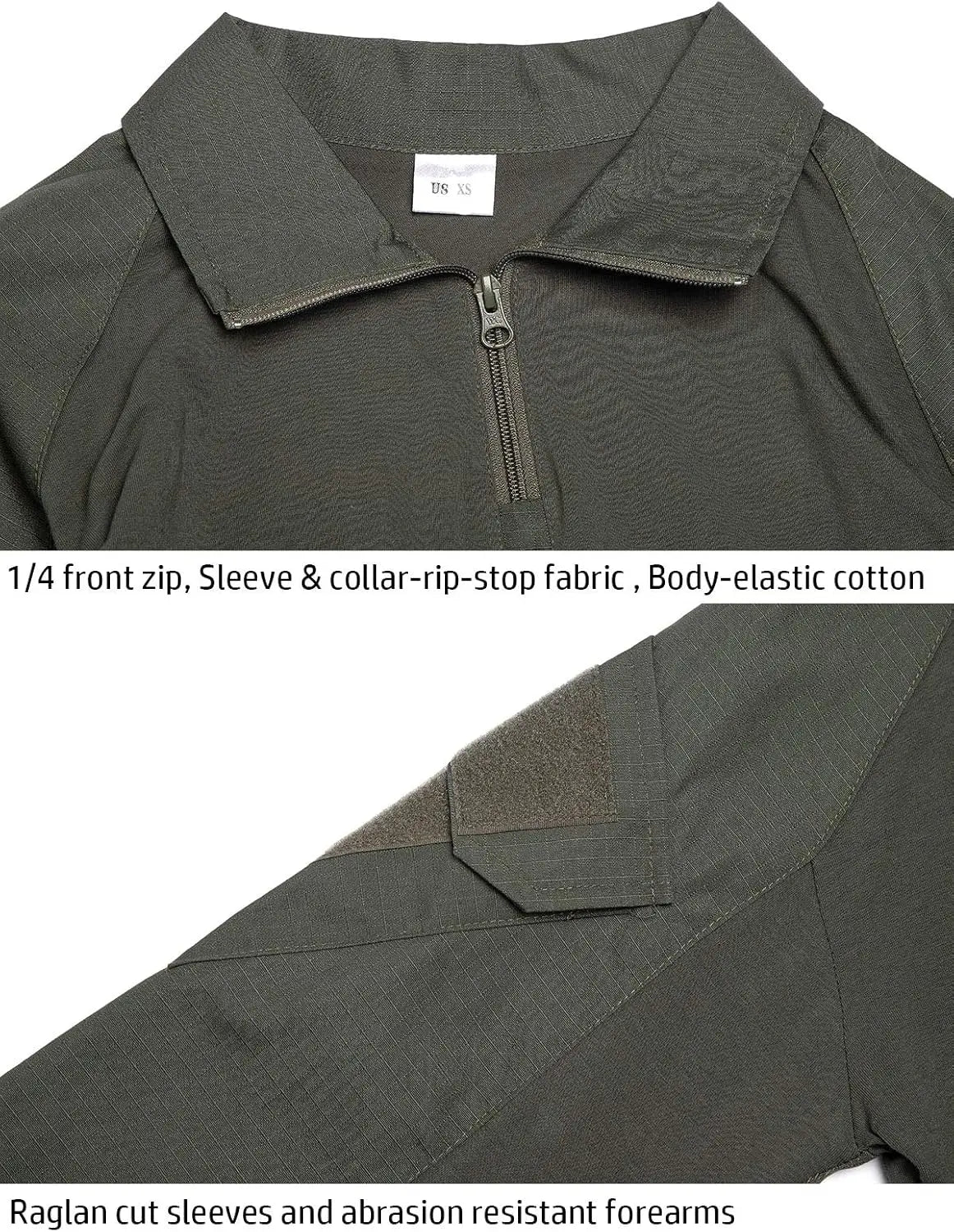 Men Cotton Long Sleeve Knit Sport Top For Daily Training
