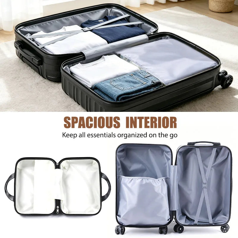 Premium Hardside Travel Luggage With Tsa Lock And Spinner Wheels