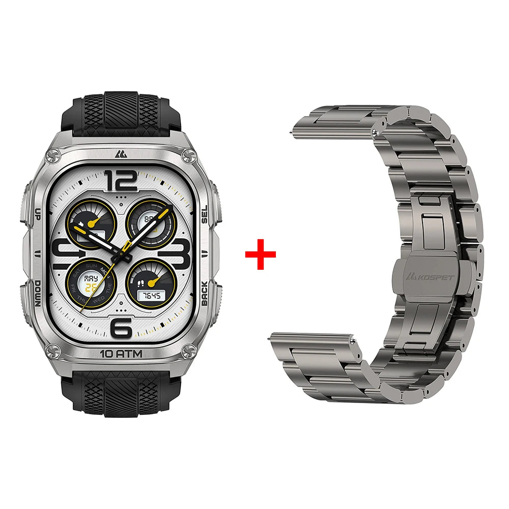 Kospet Tank M4 Smartwatch Featuring Durable Design And Health Tracking