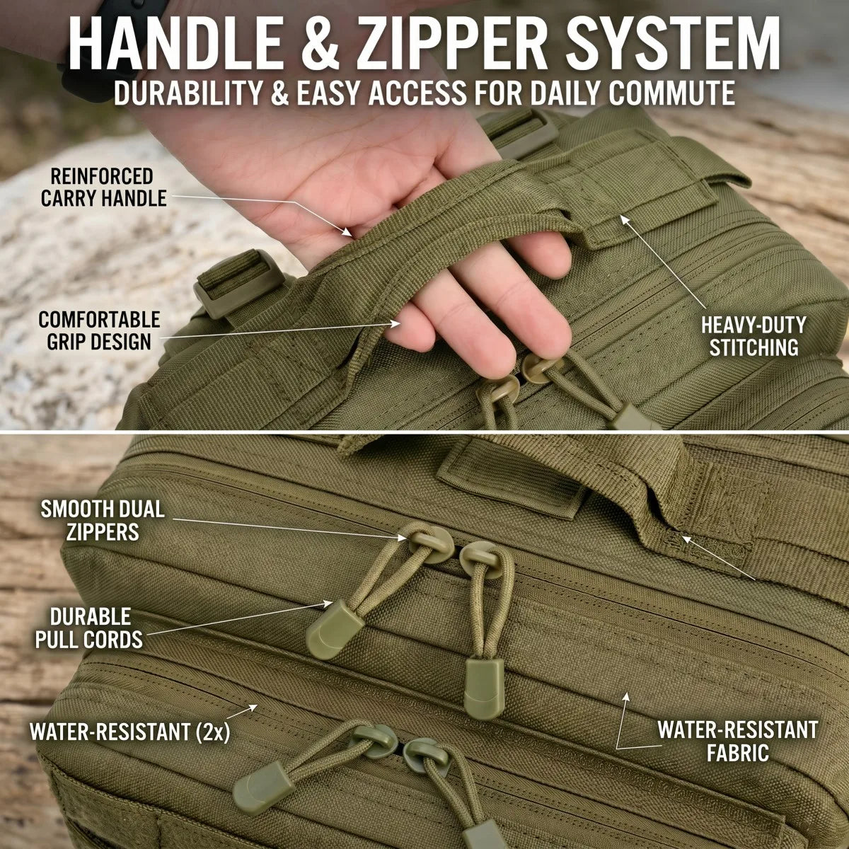 ReFire Gear Durable Tactical Molle Backpack For Everyday Travel