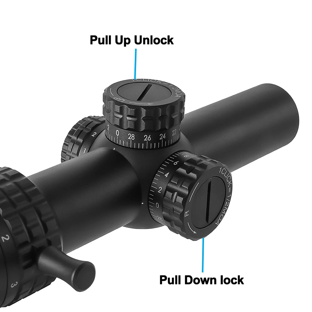 Bestsight Tactical Riflescope With Illuminated Reticle For Hunting