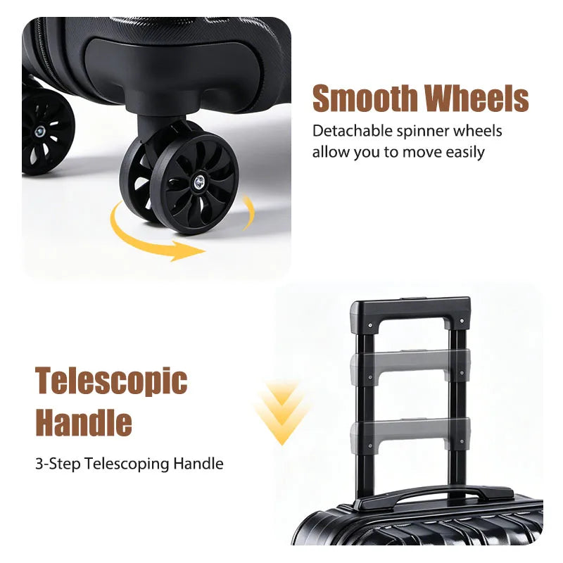 Premium Hardside Travel Luggage With Tsa Lock And Spinner Wheels