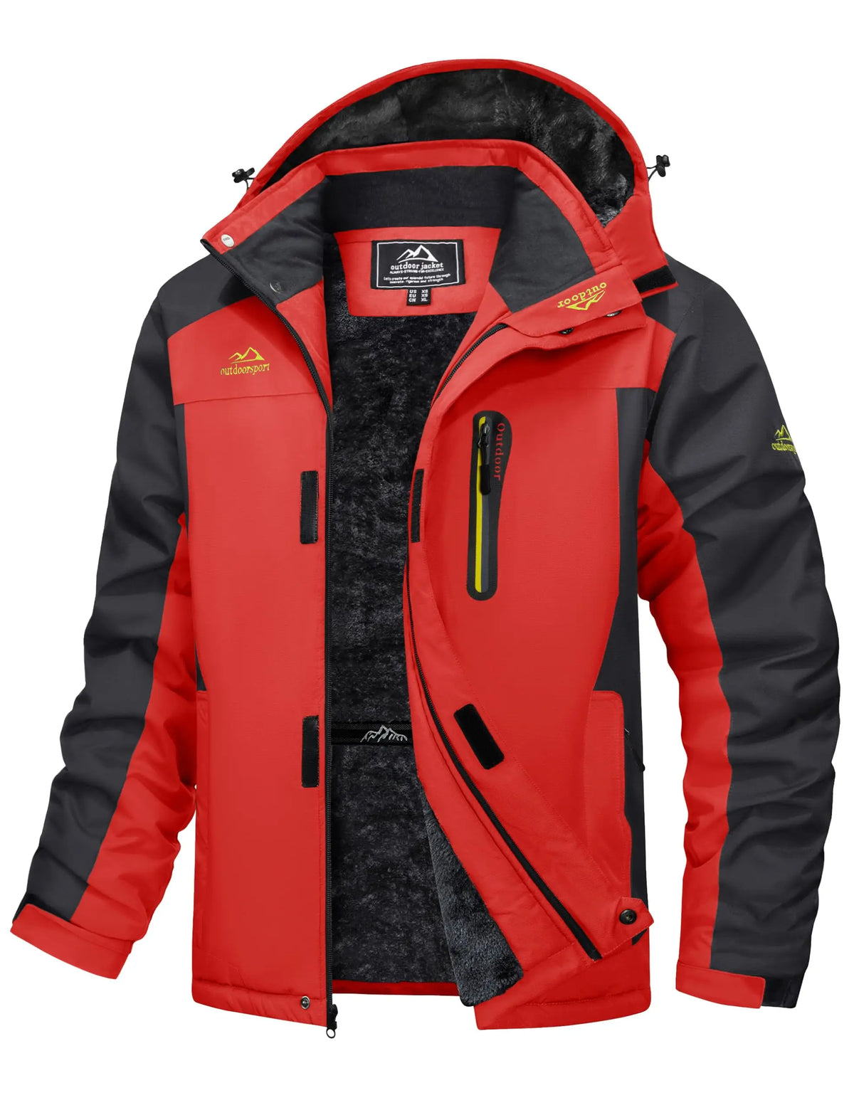 Cavva Men's Waterproof Fleece Lined Winter Parka With Removable Hood