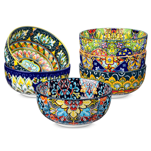 Malacasa Ceramic Breakfast Bowl Set For Pasta And Salad