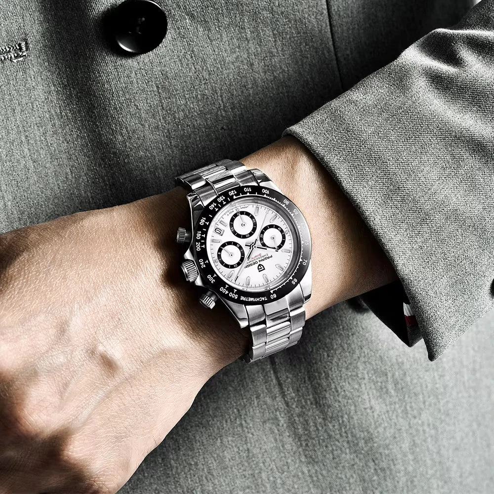 Pagani Design Men Quartz Chronograph Watch Stainless Steel