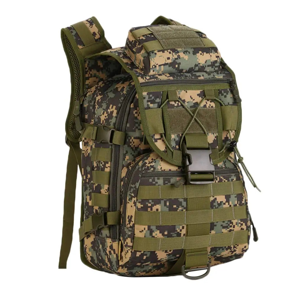 Nylon Tactical Molle Backpack Water Resistant Outdoor Trekking Bag