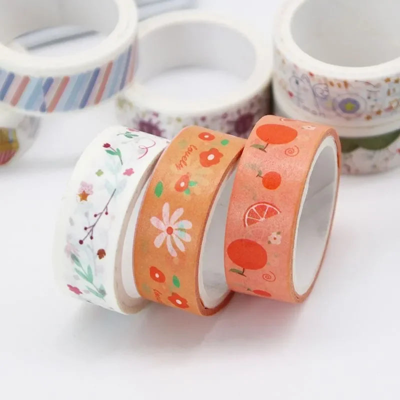 Decorative Washi Tape Rolls For Scrapbooking And Journaling Projects