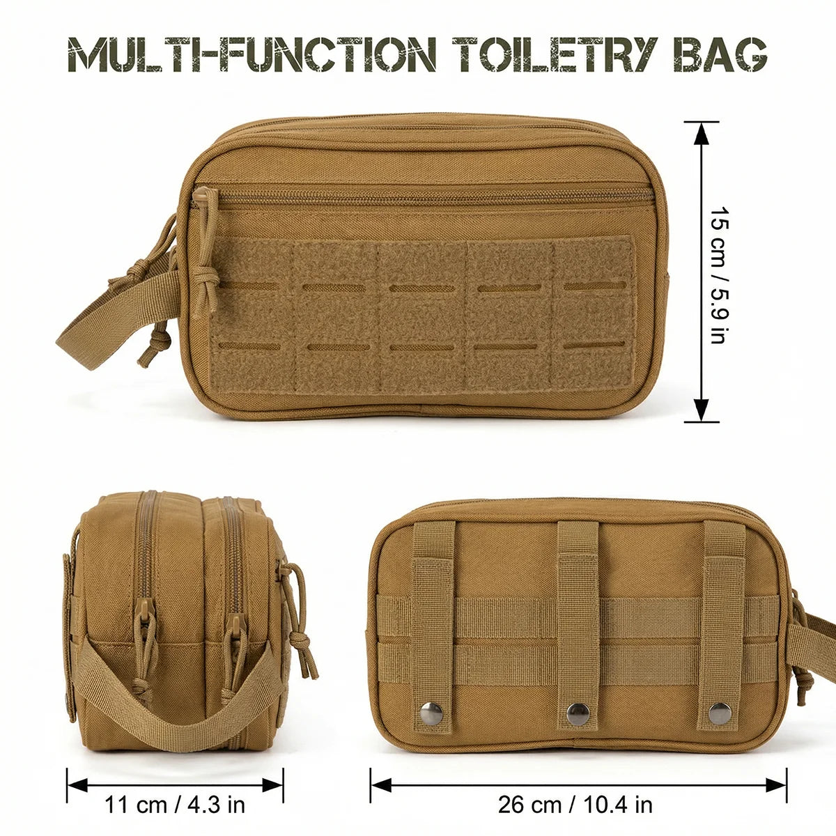 ReFire Gear Multi Compartment Toiletry Bag With Molle System Travel