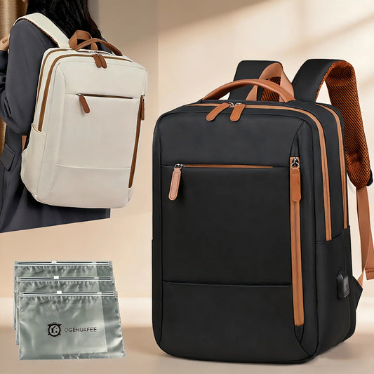 OGEHUAFEE Lightweight Nylon Business Travel Commuter Laptop Backpack