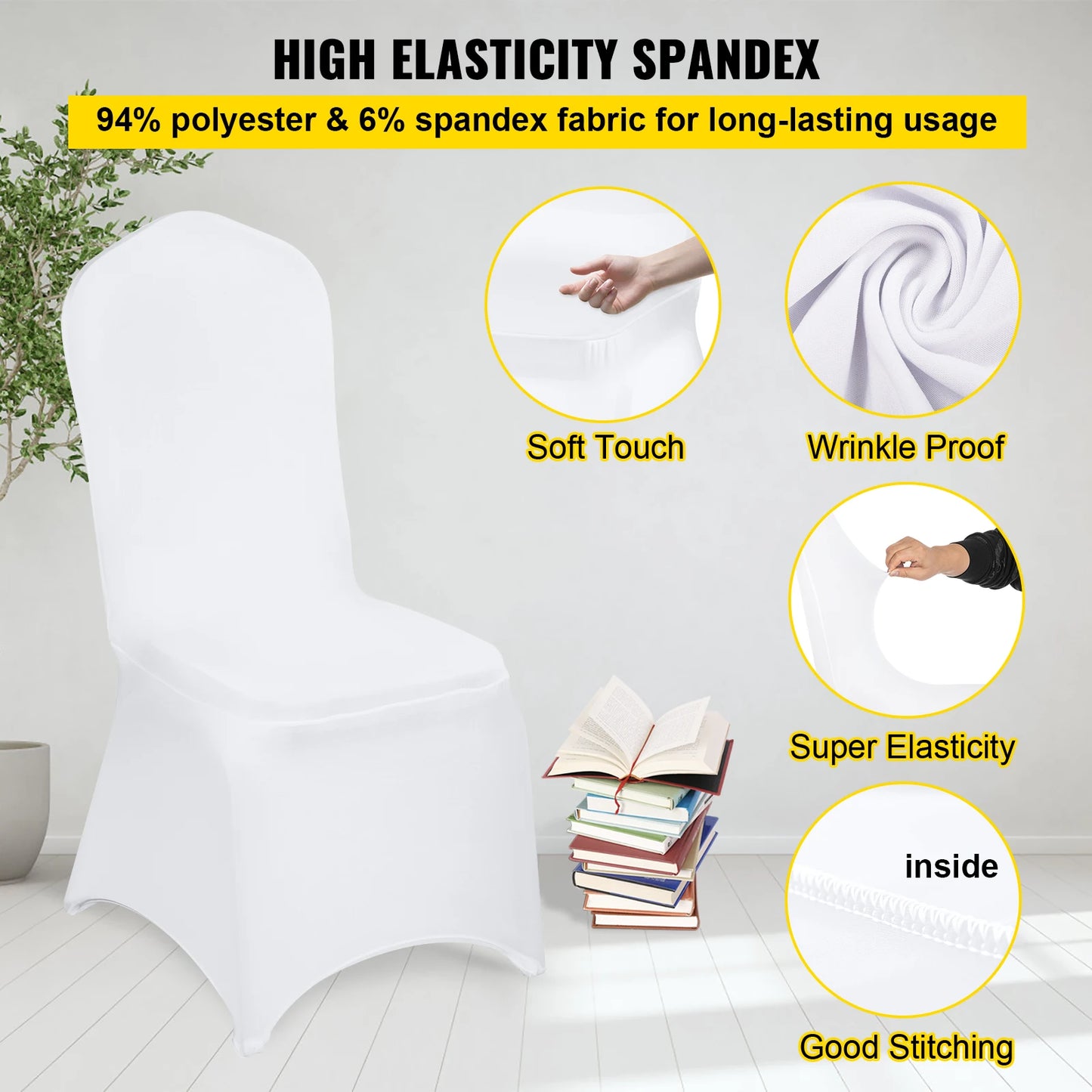 Spandex Polyester Banquet Chair Covers For Weddings And Events