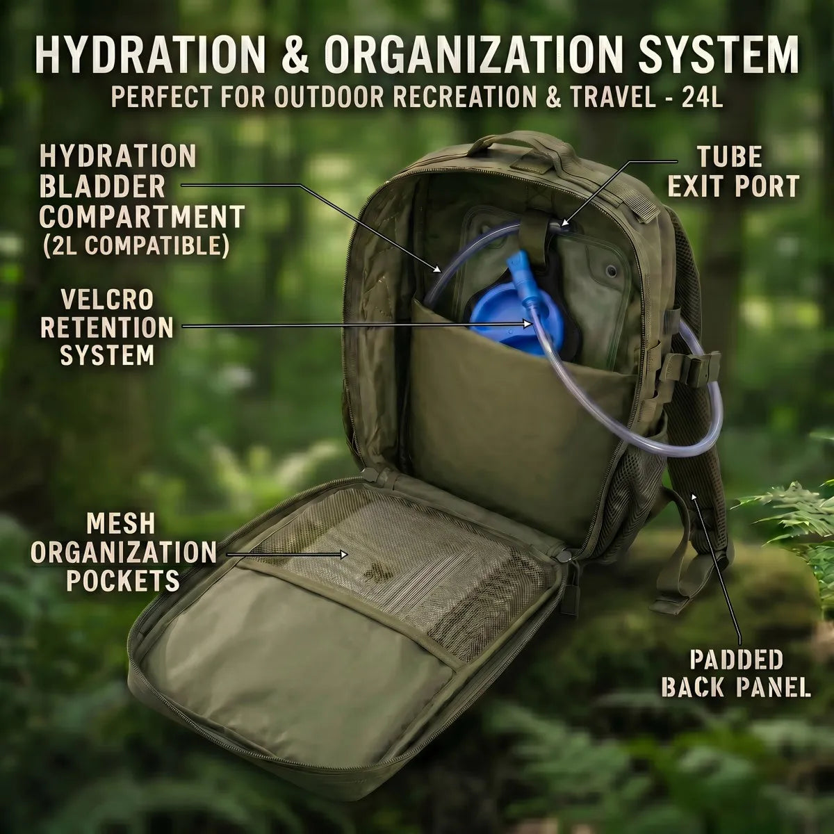 ReFire Gear Durable Tactical Molle Backpack For Everyday Travel