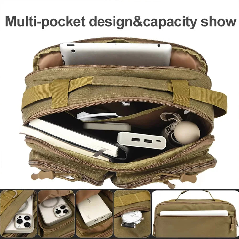Tactical Nylon Crossbody Bag For Hiking And Camping Adventures