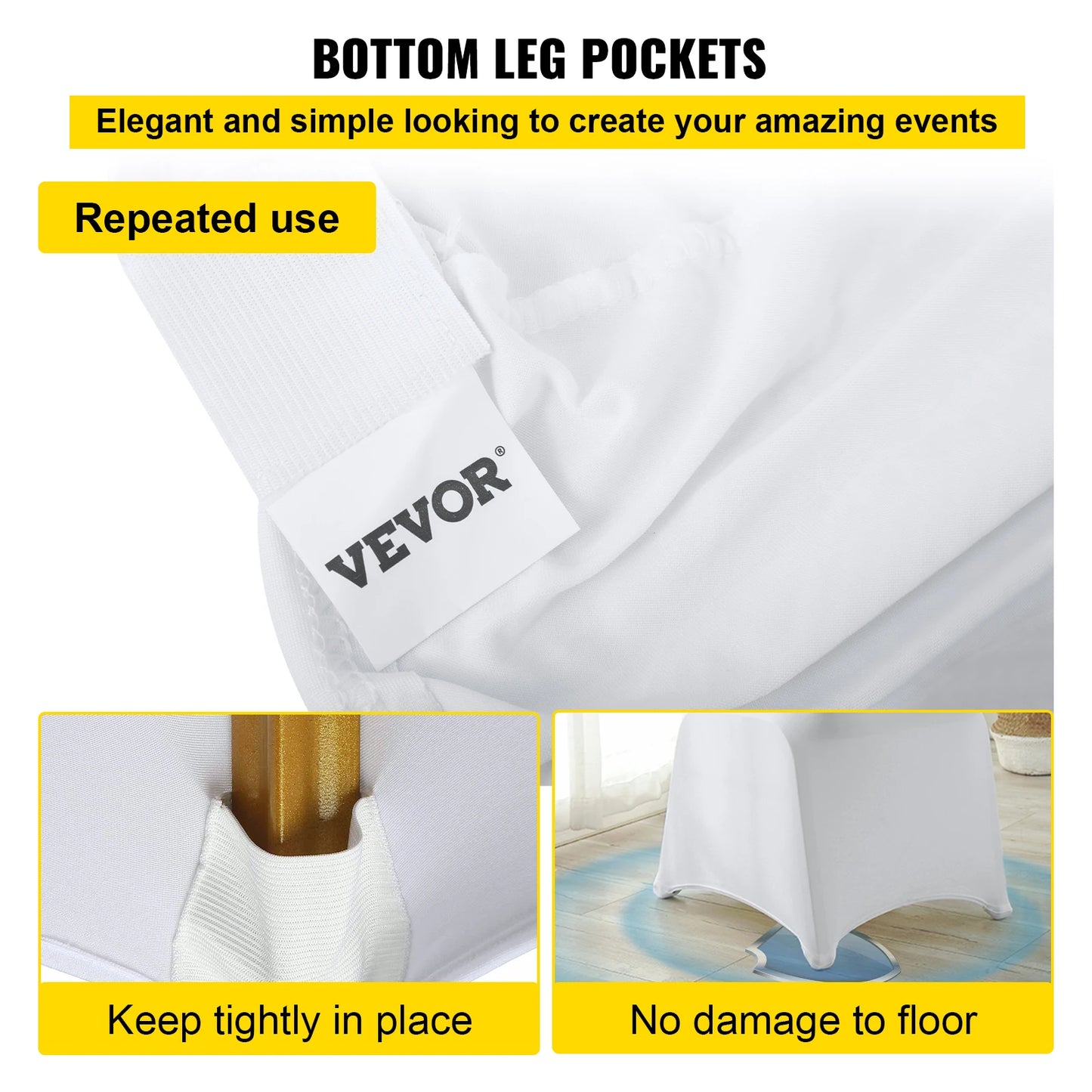 Spandex Polyester Banquet Chair Covers For Weddings And Events