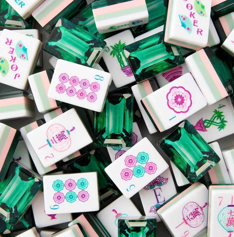 Premium Acrylic American Mahjong Set With 160 Game Pieces