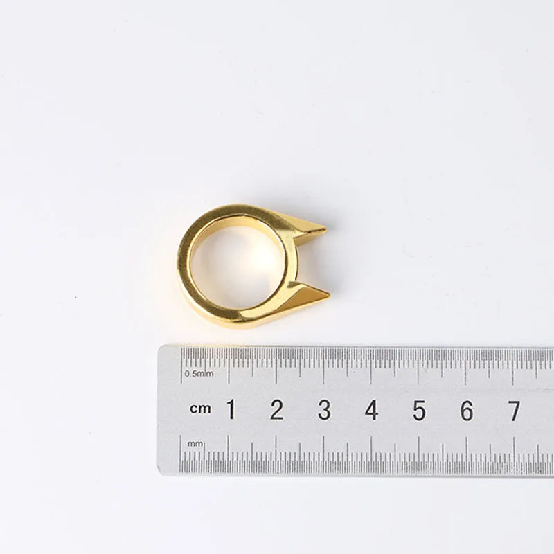 Aluminum Survival Safety Finger Ring For Window Breaking And Defense