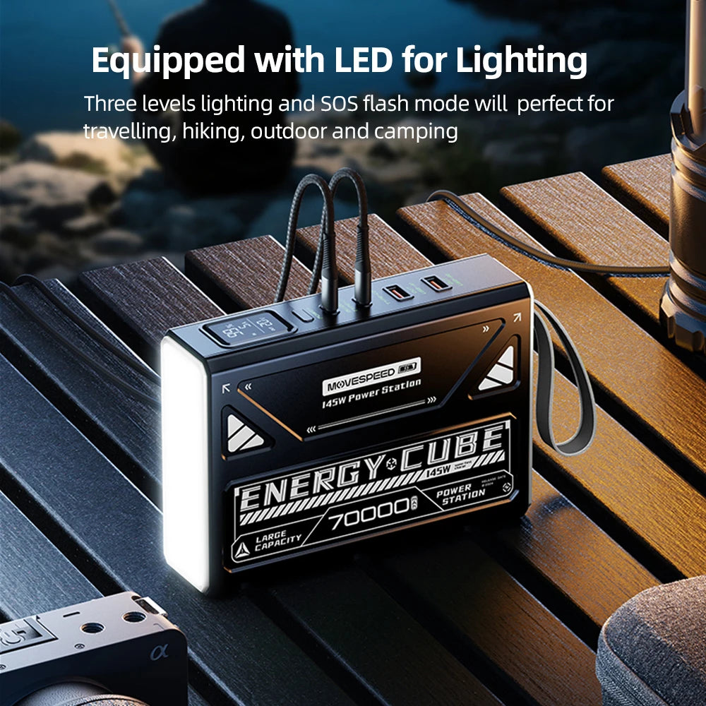 Movspeed Z70 Rechargeable LED Emergency Light 70000mAh Outdoor