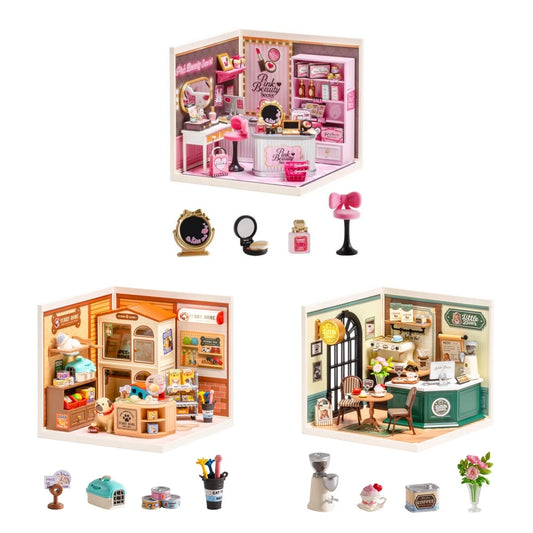 Rolife Miniature House DIY 3D Puzzle Kit With LED Light