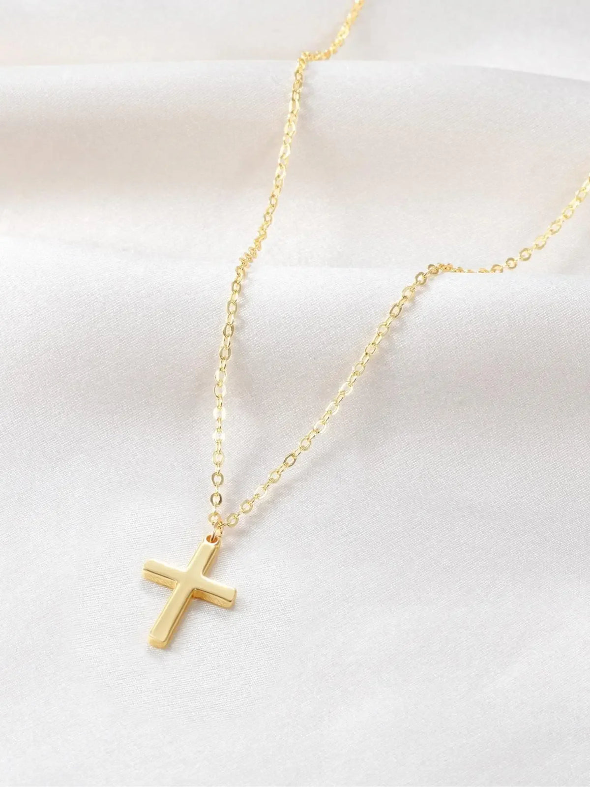 Dainty Cross Pendant Necklace, Faith Inspired Jewelry for Everyday Wear