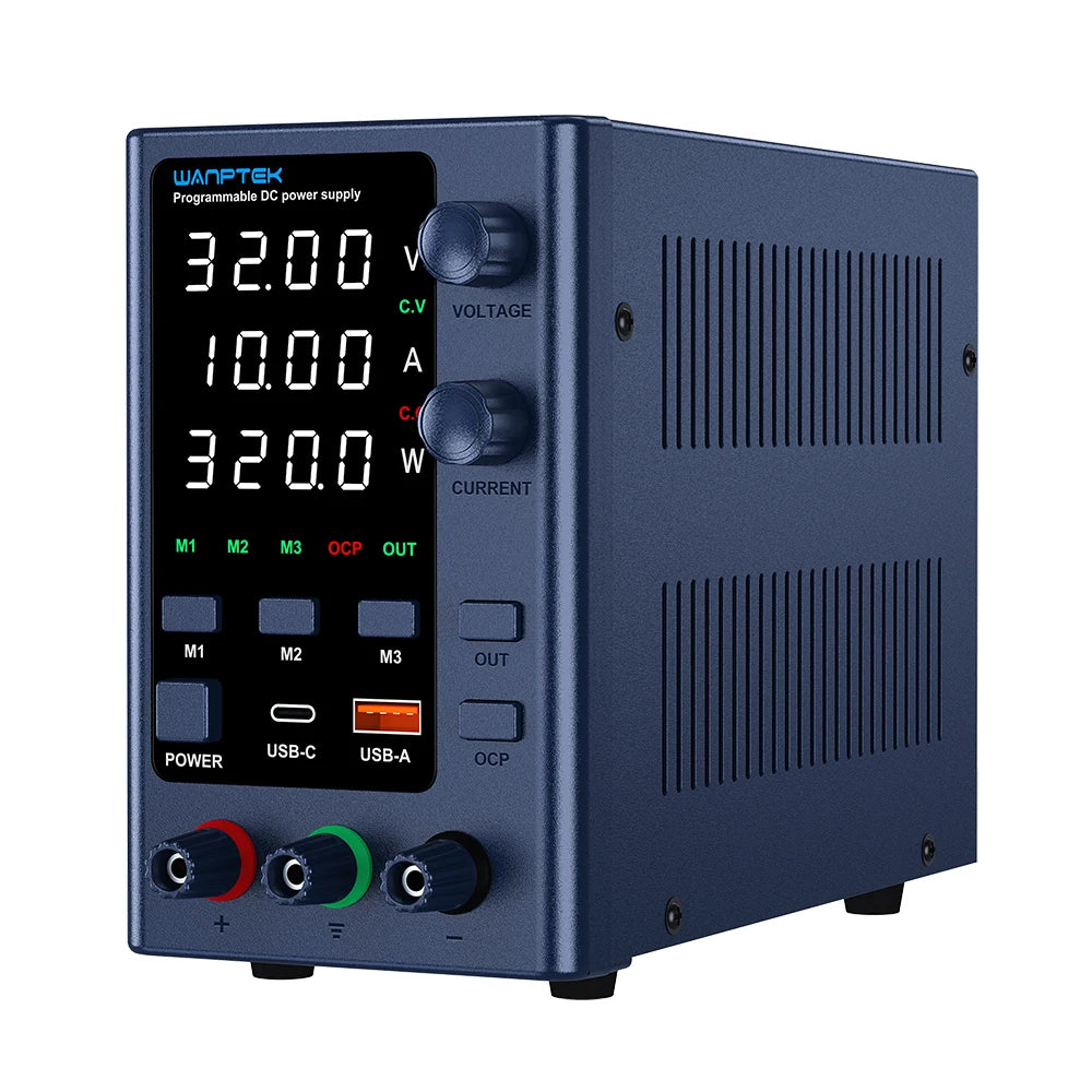 Wanptek Adjustable DC Power Supply 30V 10A Lab Bench Regulator