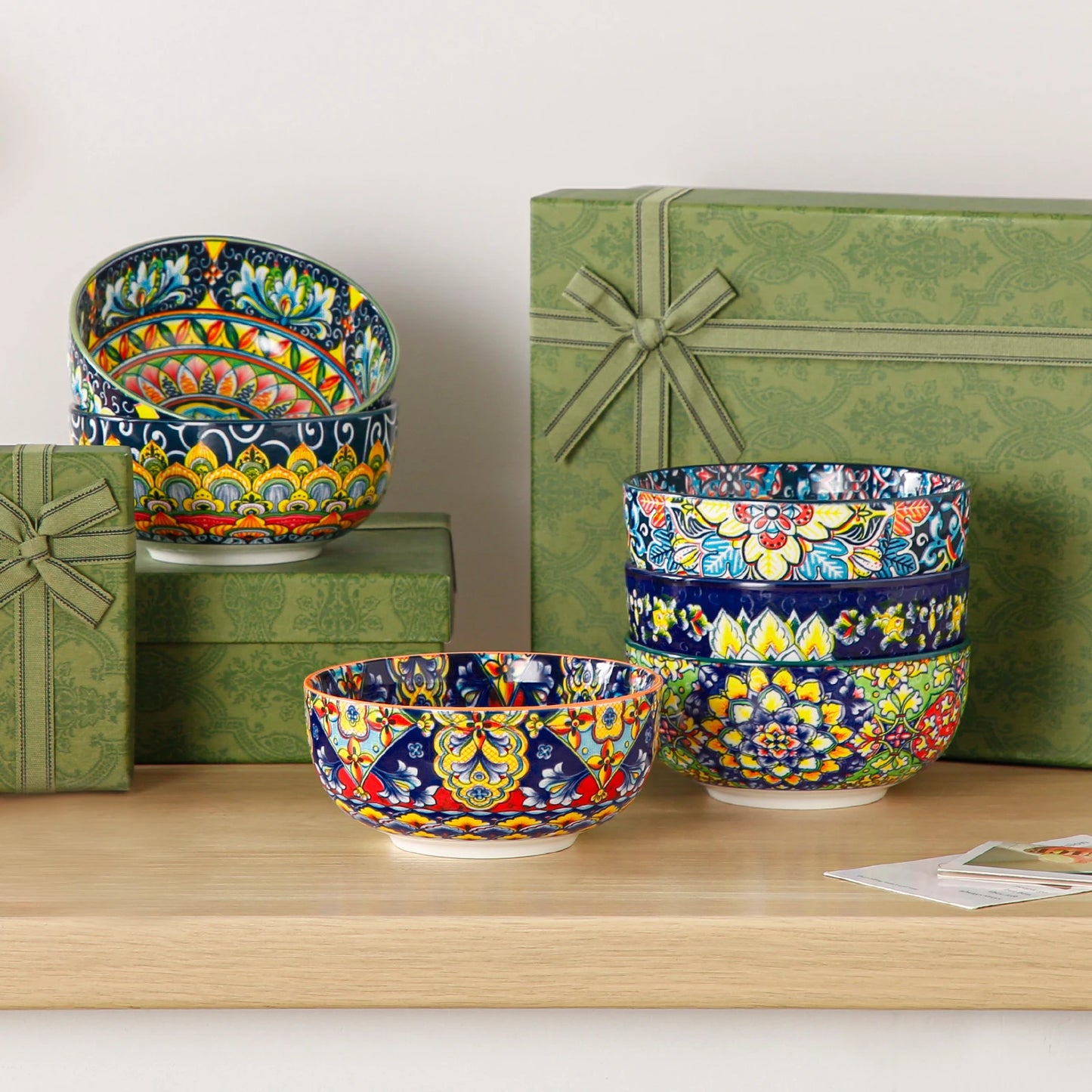 Malacasa Ceramic Breakfast Bowl Set For Pasta And Salad
