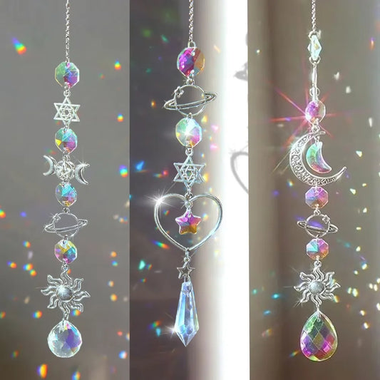 Crystal Rainbow Maker Sun Catcher Wind Chime Pendant