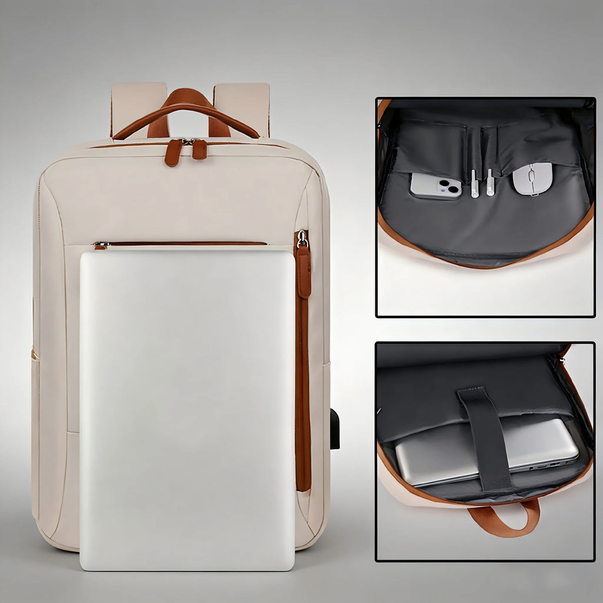 OGEHUAFEE Lightweight Nylon Business Travel Commuter Laptop Backpack