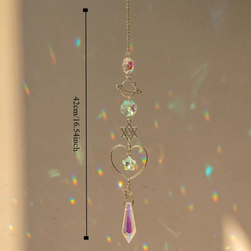 Crystal Rainbow Maker Sun Catcher Wind Chime Pendant