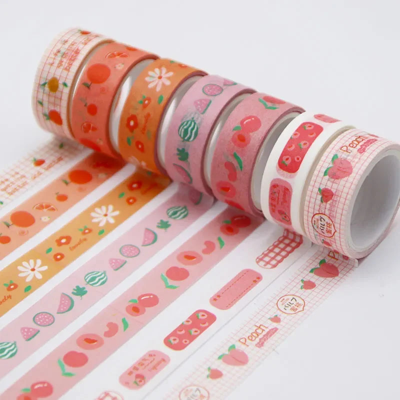 Decorative Washi Tape Rolls For Scrapbooking And Journaling Projects