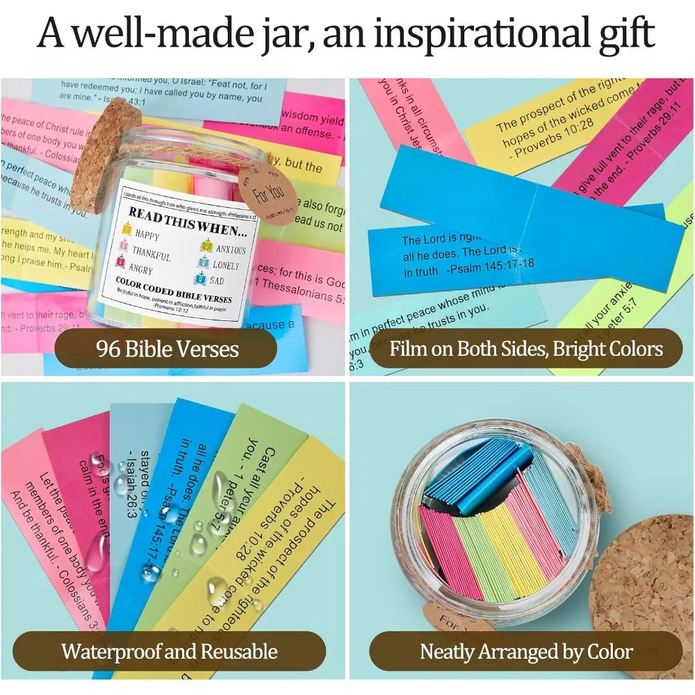 Inspirational Christian Bible Verse Glass Jar For Women Sisters