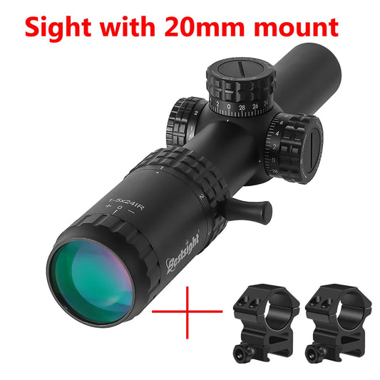 Bestsight Tactical Riflescope With Illuminated Reticle For Hunting