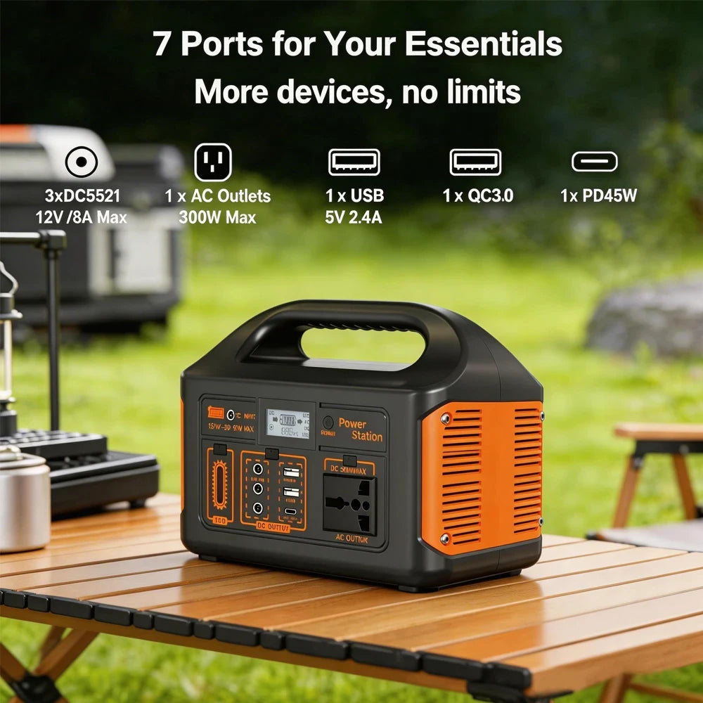 GaiaRay 460.8Wh Portable Solar Generator 110V Power Station