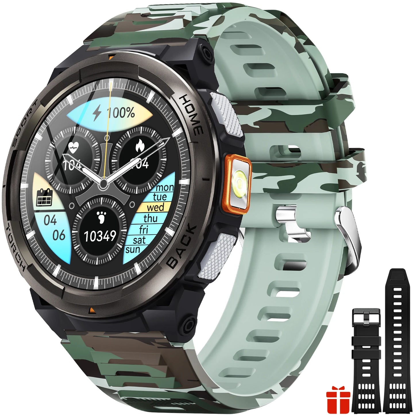 EIGIIS KE5 Smart Watch Featuring Compass Barometer Waterproof Sports Design