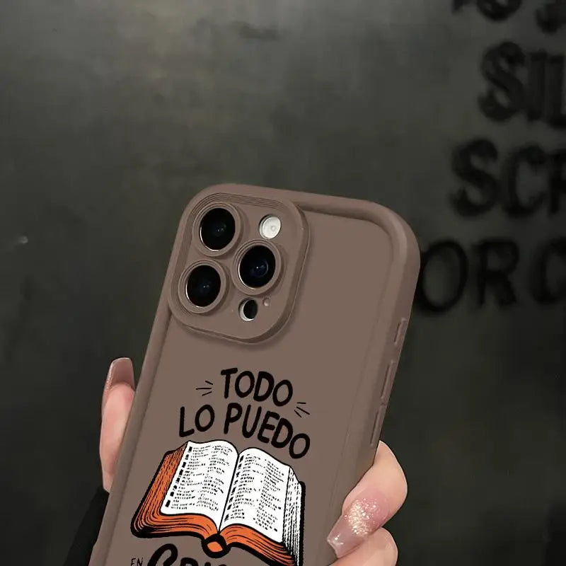 Durable Aesthetic Christian Bible Verse Shockproof Phone Case