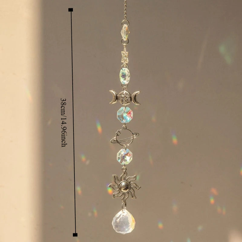 Crystal Rainbow Maker Sun Catcher Wind Chime Pendant