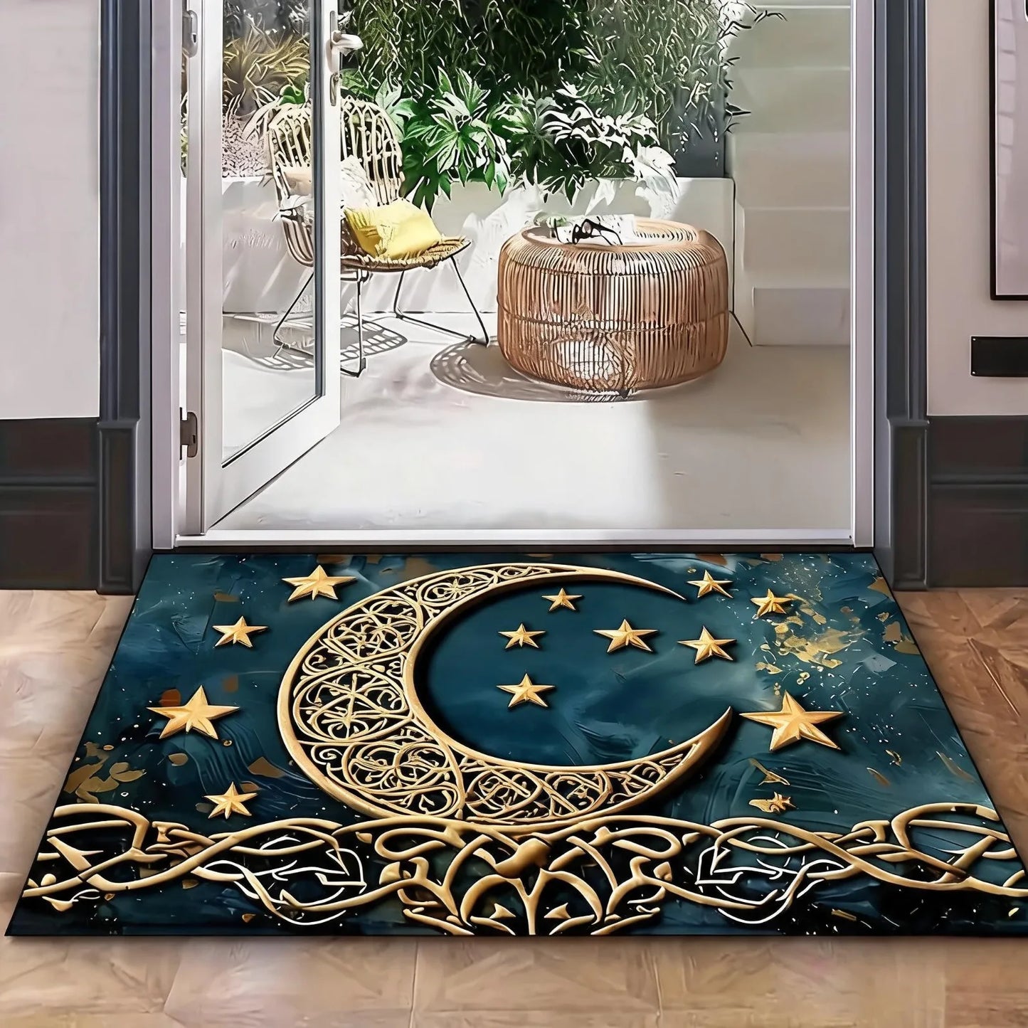 Tree Of Life Welcome Doormat Anti Slip Waterproof Home Rug